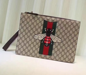 GUCCI 구찌 433665 GG 수프림 클러치백 커스텀급
