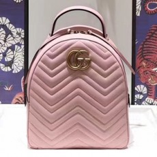 GUCCI 구찌 476671 GG 마몬트 퀼트 가죽 백팩 커스텀급