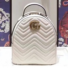 GUCCI 구찌 476671 GG 마몬트 퀼트 가죽 백팩 커스텀급