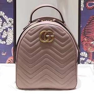 GUCCI 구찌 476671 GG 마몬트 퀼트 가죽 백팩 커스텀급