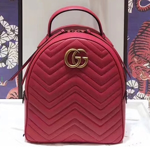 GUCCI 구찌 476671 GG 마몬트 퀼트 가죽 백팩 커스텀급