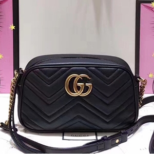 GUCCI 구찌 447632 GG 마몬트 마틀라세 미듐 숄더백  커스텀급