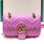 GUCCI 구찌 446744 GG 마몬트 마틀라세 미니 숄더백  커스텀급