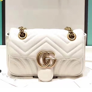 GUCCI 구찌 446744 GG 마몬트 마틀라세 미니 숄더백  커스텀급