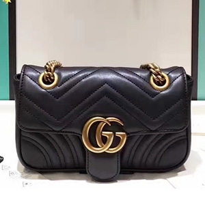 GUCCI 구찌 446744 GG 마몬트 마틀라세 미니 숄더백  커스텀급