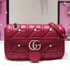 GUCCI 구찌 443497 GG 마몬트 마틀라세 미듐 숄더백  커스텀급