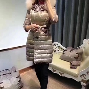 막스마라 퀄팅 너구리퍼 양면 롱패딩 커스텀