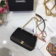 샤넬 램스킨 V퀄팅 체인장식 금장 토트백 커스텀