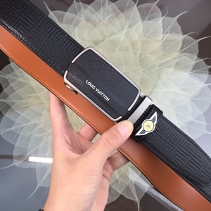 루이비통 금속버클 체크무늬 블랙 벨트