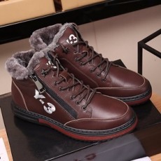 Y-3 지퍼장식 털안감 하이탑 남성 신발
