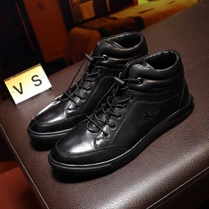 프라다 각인로고 블랙 하이탑 남성 신발