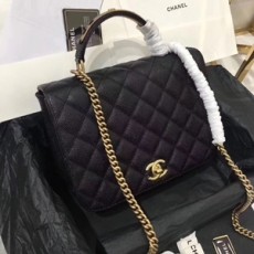 샤넬 캐비어 퀄팅 CC로고 체인 토트백