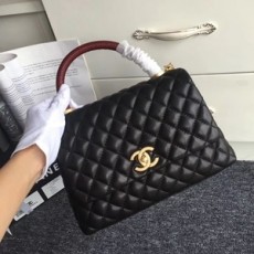 샤넬 퀄팅 CC로고 투톤 토트백