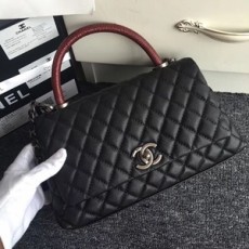 샤넬 퀄팅 CC로고 투톤 토트백