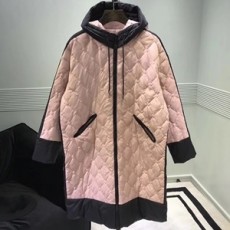 막스마라 포켓 퀄팅 후드 여성 롱패딩