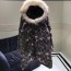 발렌티노 디지털무늬 포켓 너구리퍼 여성 롱패딩