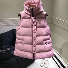 몽클레어 포켓 퀄팅 끈장식 여성 패딩조끼
