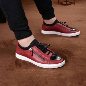 프라다 지퍼장식 투톤 남성 슈즈