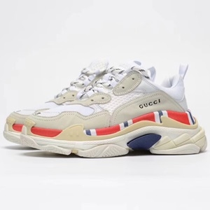 발렌시아가 트리플S 커플 스니커즈 화이트레드 빈티지 미러급