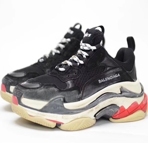 발렌시아가 트리플S 커플 스니커즈 블랙레드 빈티지 미러급