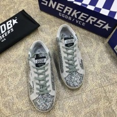 골든구스 실버펄 화이트 볼스타 커플 스니커즈