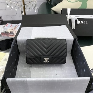 샤넬 V퀄팅 캐비어 A1116 클래식 플랩백 블랙 뉴미니 커스텀