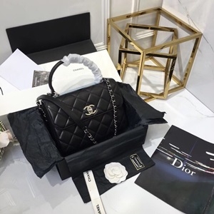 샤넬 램스킨 시즌 플랩백 92236 블랙 토트백 커스텀