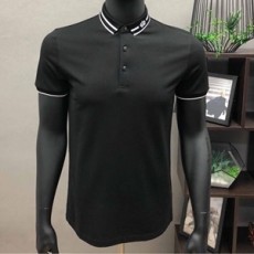 디앤지 캐릭터 자수 블랙 카라 남성 반팔티