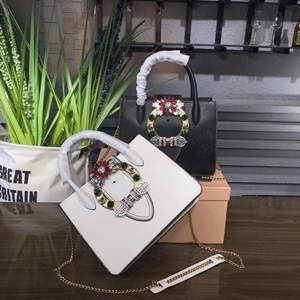 미우미우 큐빅 플라워 벨트버클 토트백 체인크로스 커스텀