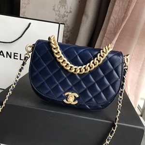 샤넬 램스킨 퀄팅 금속버클 체인 크로스백 커스텀