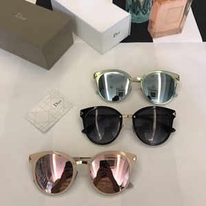 디올 금속테 로고 커플 선글라스