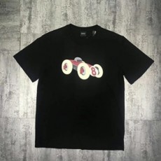보스 캐릭터 프린트 블랙 남성 반팔티