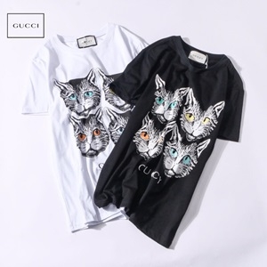 구찌 캐릭터 프린트 커플 반팔티