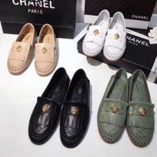 샤넬 태슬 퀄팅 플라워 여성 플랫슈즈 커스텀