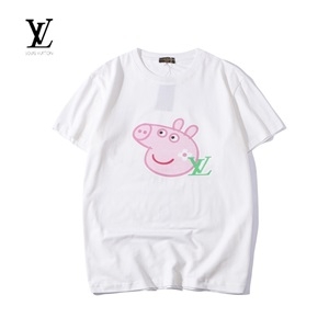 루이비통 pig캐릭터 콜라보 커플 반팔티