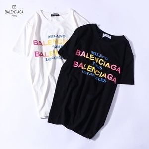 발렌시아가 캐릭터 로고 커플 반팔티