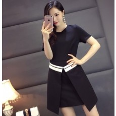디올 투톤 스트라이프 원피스