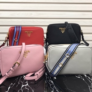 프라다 금속로고 지퍼 스트랩 크로스백 커스텀