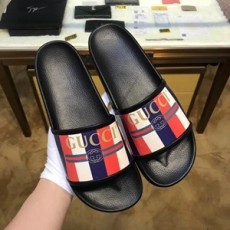 구찌 캐릭터 삼선 로고 남성 슬리퍼