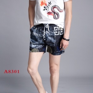 베르사체 캐릭터 프린트 남성 반바지