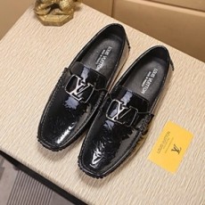 루이비통 에나멜 금속로고 블랙 남성 구두