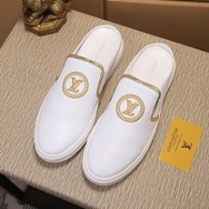 루이비통 캐릭터 로고 자수 줄무늬 남성 슈즈