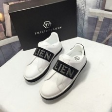 필립플레인 큐빅로고 투톤 여성 슈즈