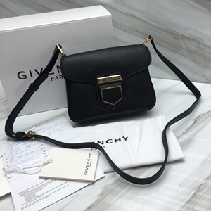 지방시 금속버클 블랙 가죽 크로스백 커스텀