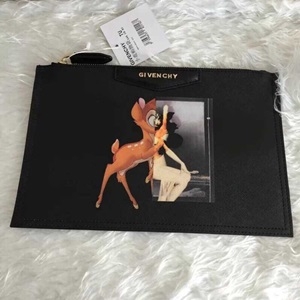 지방시 캐릭터 프린트 지퍼 클러치백