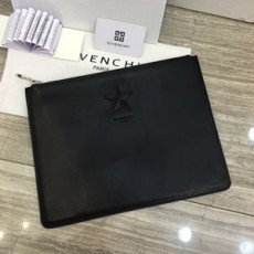 지방시 로고 캐릭터 블랙 지퍼 클러치백