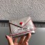 미우미우 하트 금속로고 똑딱이 중지갑
