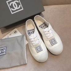 샤넬 패치로고 화이트그레이 여성 슈즈