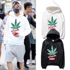 슈프림 캐릭터 프린트 커플 후드 긴팔티