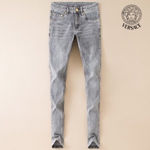 베르사체 캐릭터 자수 남성 청바지